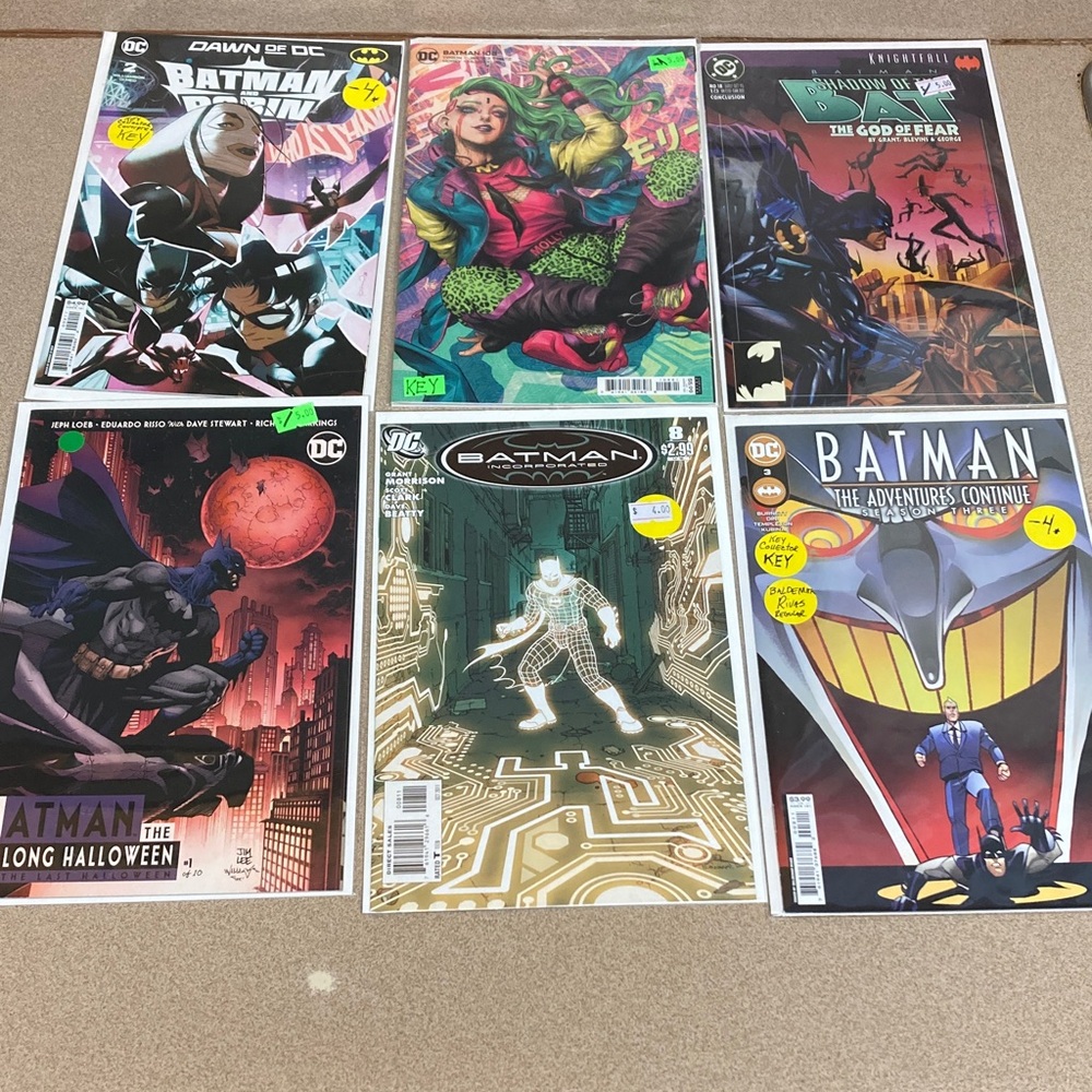 DC Batman Comic Book Set with Vibrant Covers